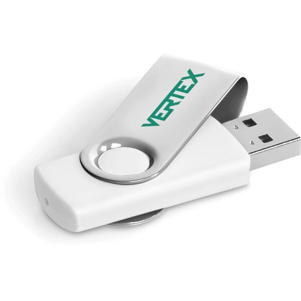 Axis Glint Flash Drive - 8GB - Solid White