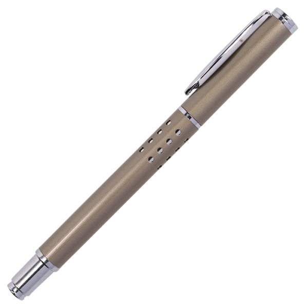 Wavy Clip Brass Rollerball Pen - Image 3