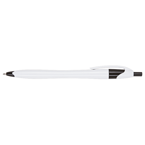 Slim White Barrel Ballpoint Pen - Image 9