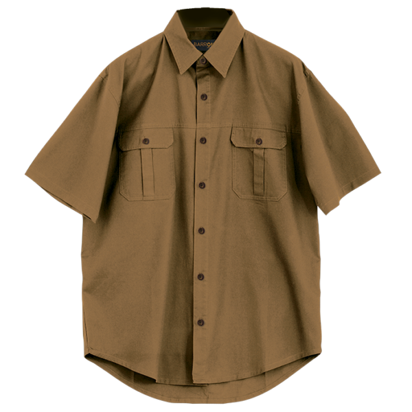 Plain Bush Shirt Mens - Image 17