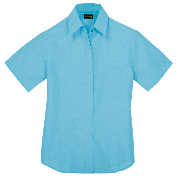 Oxford Blouse Short Sleeve Ladies