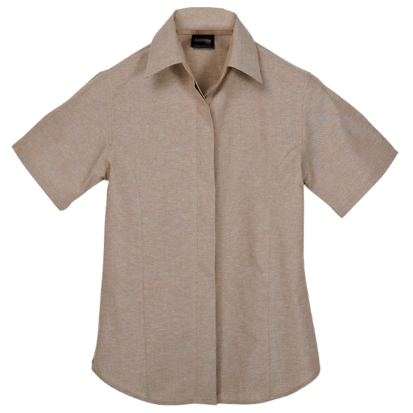 Oxford Blouse Short Sleeve Ladies - Image 5