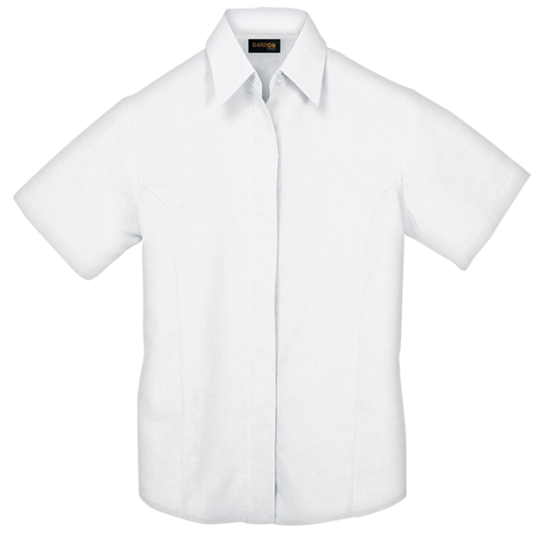Oxford Blouse Short Sleeve Ladies - Image 7