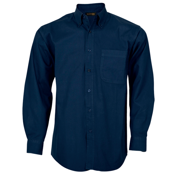 Brushed Cotton Twill Lounge Long Sleeve Mens - Image 7