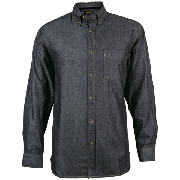 Denver Denim Shirt Long Sleeve Mens - Image 5