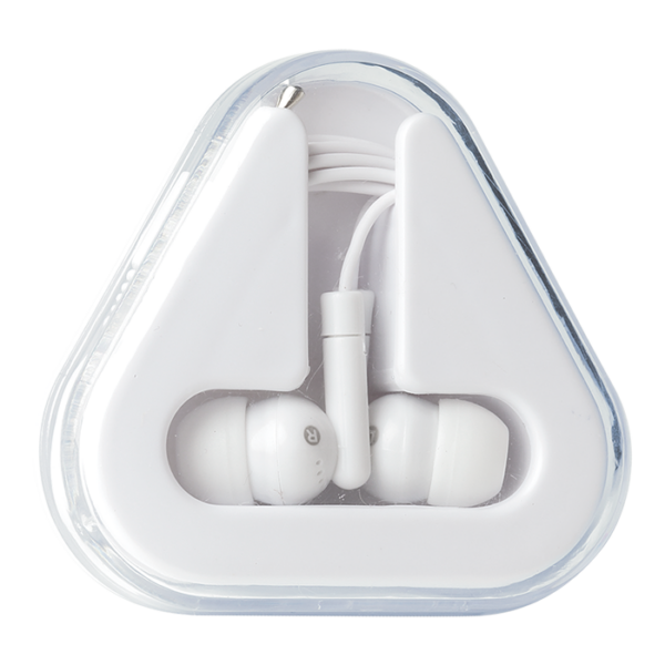 Earphones in Triangular Protective Case - Image 4