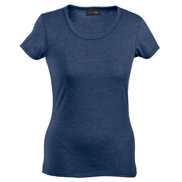 Melange Crew Neck T-Shirt Ladies - Image 8