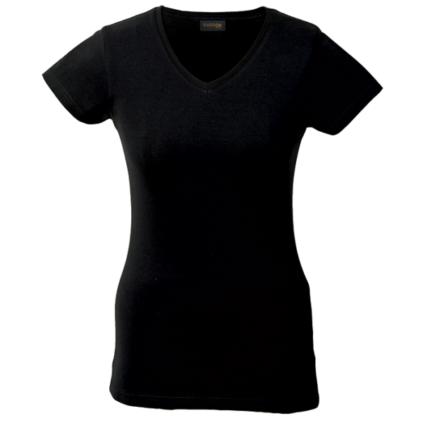 170g Slim Fit V-Neck T-Shirt Ladies - Image 7