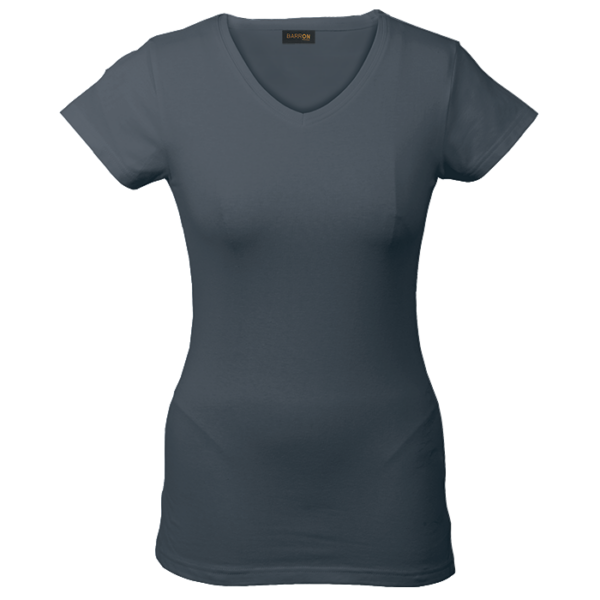 170g Slim Fit V-Neck T-Shirt Ladies - Image 11