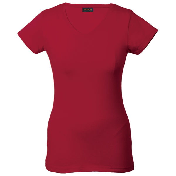 170g Slim Fit V-Neck T-Shirt Ladies - Image 8