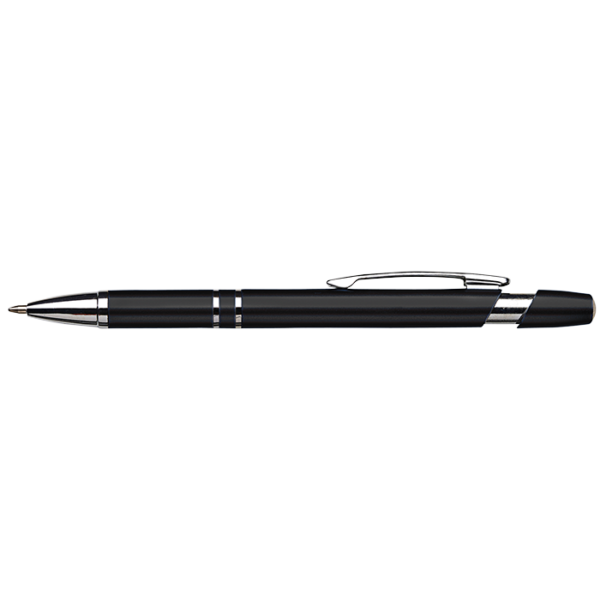 Dual Ring Metallic Ballpoint Pen - Image 8