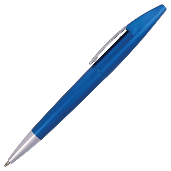 Silver Square Clip Ballpoint Pen - Image 3