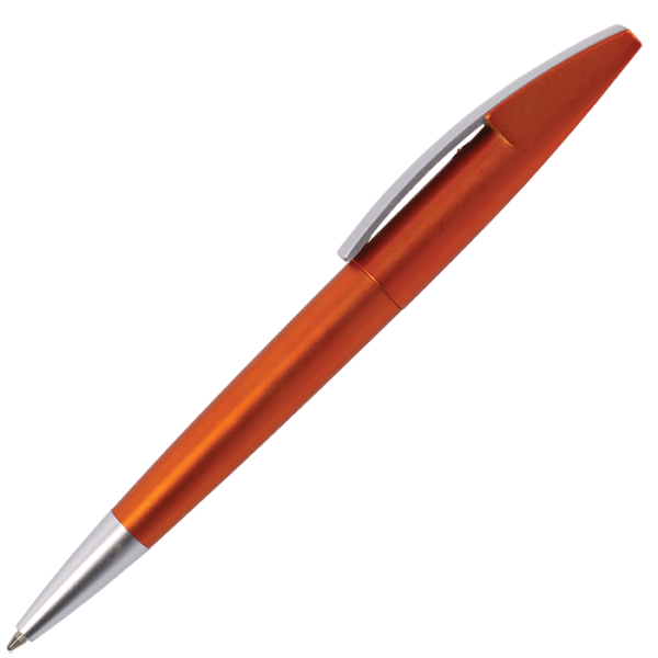 Silver Square Clip Ballpoint Pen