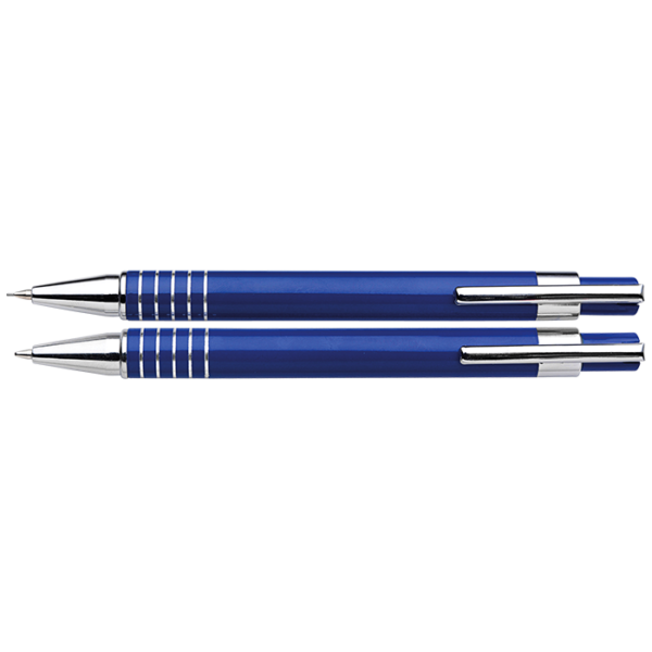 Lacquered Barrel Matching Ballpoint Pen and Clutch Pencil Set - Image 3