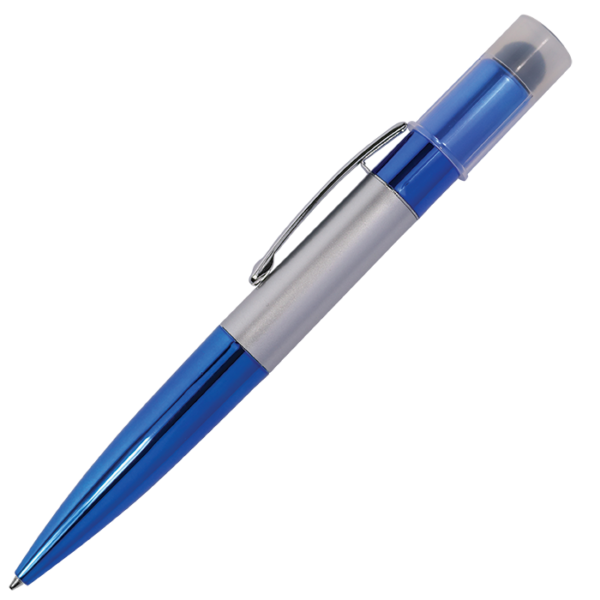 Twist Action Ballpoint Pen with Stylus and LED Lights - Image 3