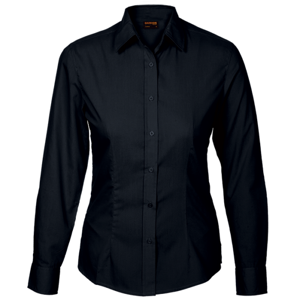 Basic Poly Cotton Blouse Long Sleeve Ladies - Image 10