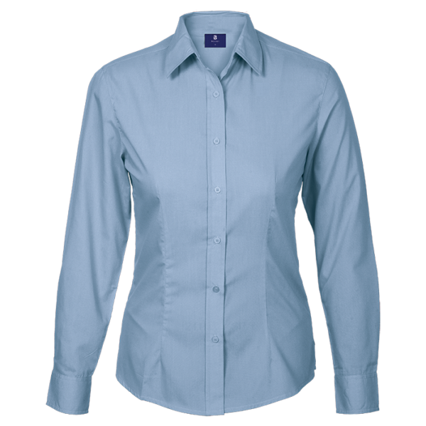Basic Poly Cotton Blouse Long Sleeve Ladies - Image 15