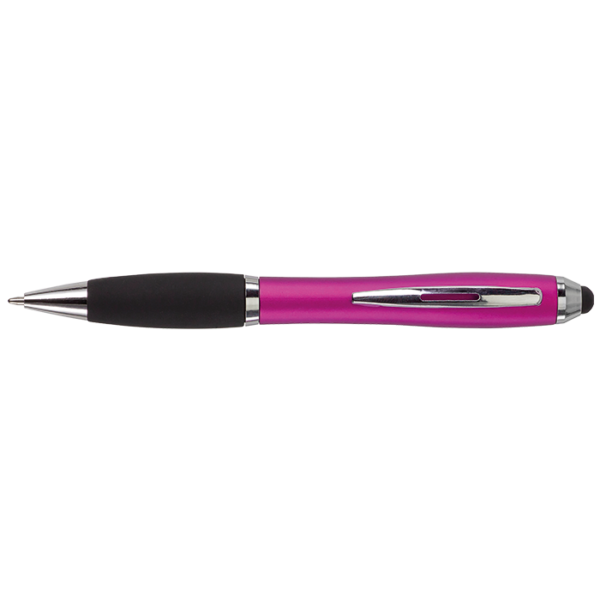 Ballpoint with Rubber Grip and Stylus - Image 8