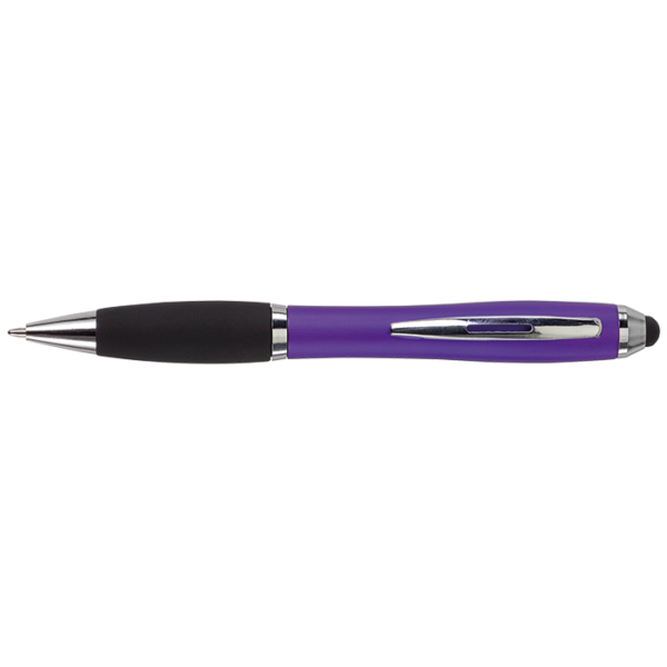Ballpoint with Rubber Grip and Stylus - Image 3