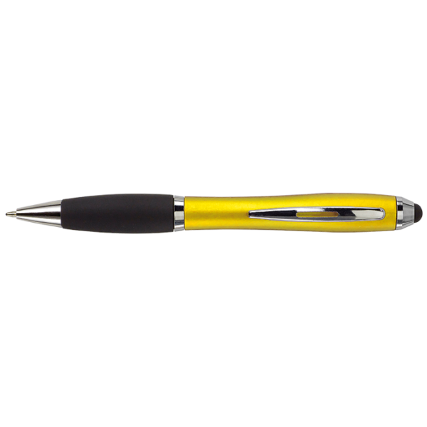 Ballpoint with Rubber Grip and Stylus - Image 4