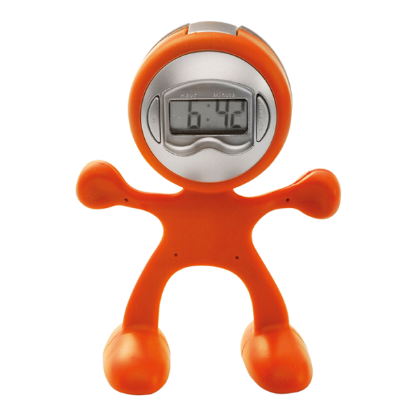 Man Shaped Alarm Clock with Memo Holder - Image 5