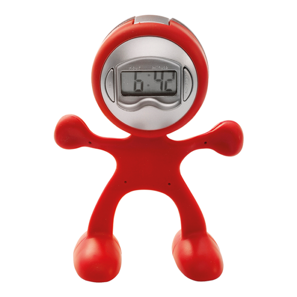Man Shaped Alarm Clock with Memo Holder - Image 7