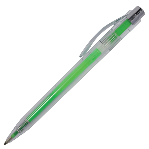 Translucent Ballpoint Pen with Coloured Refill