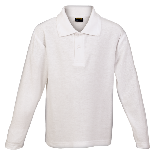 175g Pique Knit Long Sleeve Golfer Kiddies - Image 10