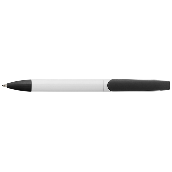 Twist Action Ballpoint Pen With White Barrel - Image 3