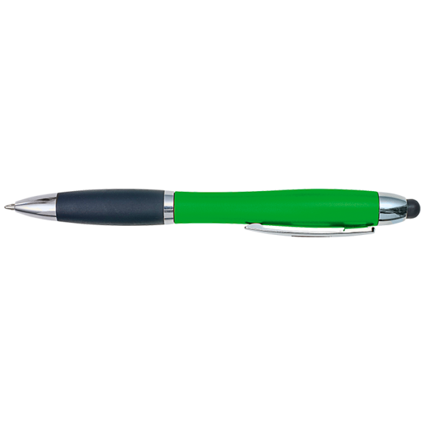 Curved Design Logo Light Up Ballpoint Pen - Image 3