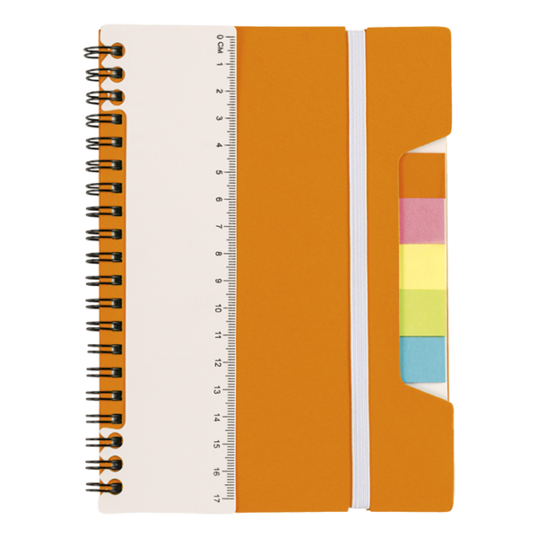 A5 Notebook With Sticky Notes And Ruler - Image 2