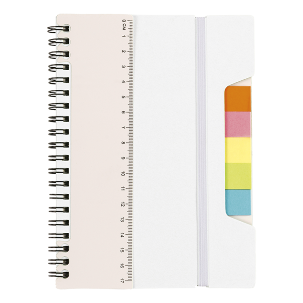 A5 Notebook With Sticky Notes And Ruler