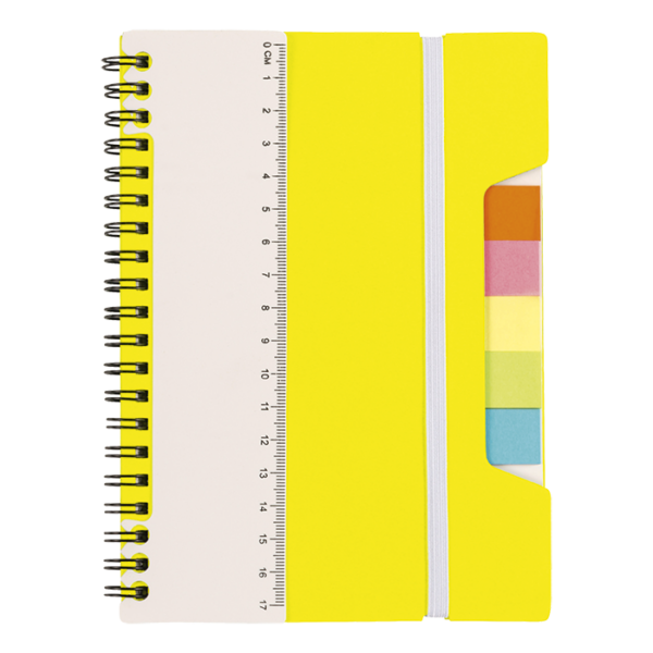 A5 Notebook With Sticky Notes And Ruler - Image 4