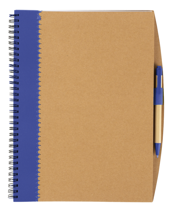 Recycled Cardboard Notebook With Pen - Image 3