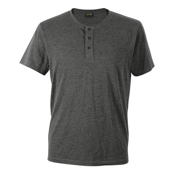Henley Short Sleeve T-Shirt Mens - Image 7