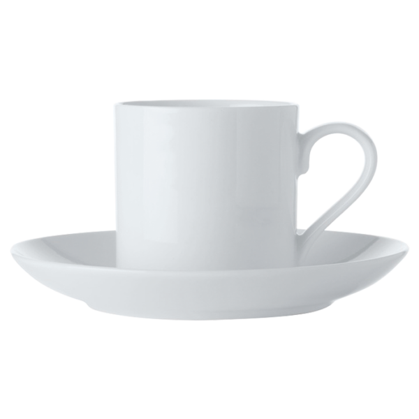 White Basics Straight Demi Cup and Saucer 100ml - Image 3