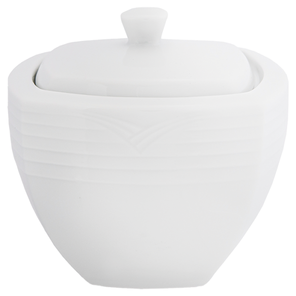 Arctic White Square Sugar Bowl - Image 3