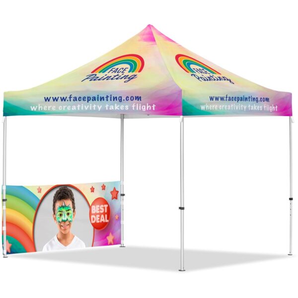 Coated Steel Sublimated Gazebo 3m x 3m - 1 Half-Wall Skin