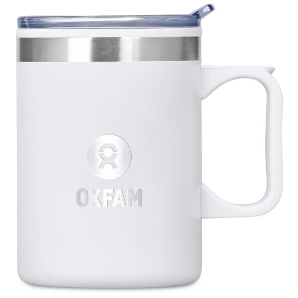 Kooshty Angelo Stainless Steel & Plastic Double-Wall Mug – 360ml - Image 3