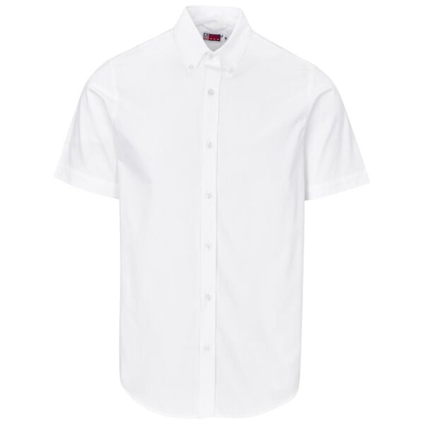 Mens Short Sleeve Cotton Twill Moderna Shirt - Image 4