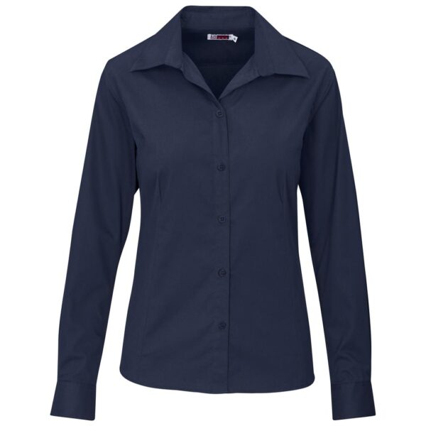 Ladies Long Sleeve Cotton Twill Moderna Shirt - Image 3