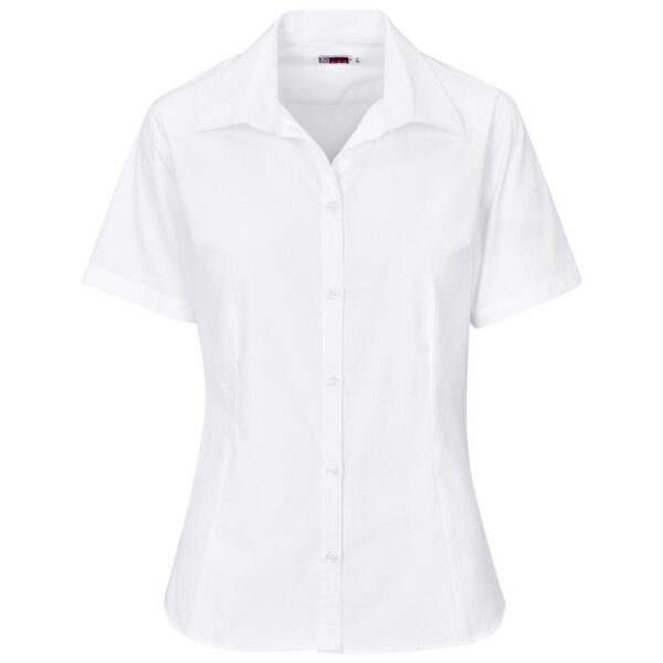 Ladies Short Sleeve Cotton Twill Moderna Shirt - Image 4