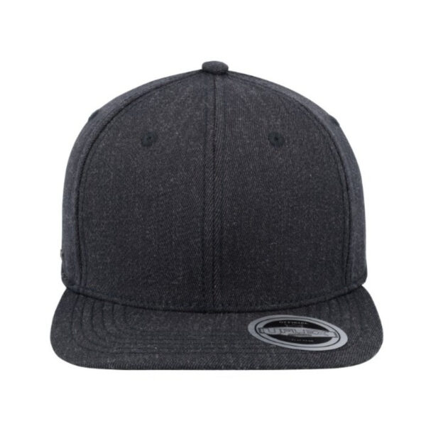 U15604CHAR-L/XL - Uflex 6P Flat Peak Fitted - Charcoal / Large/Xtra Larg