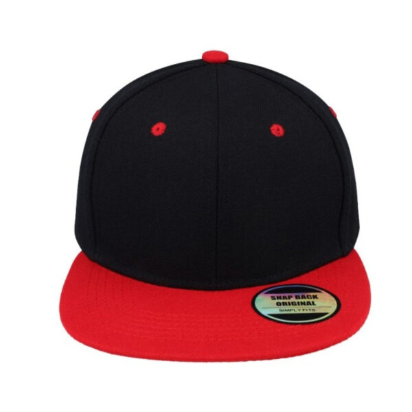 S12608BLACK/RE - Snapback Two-Tone - Black/Red