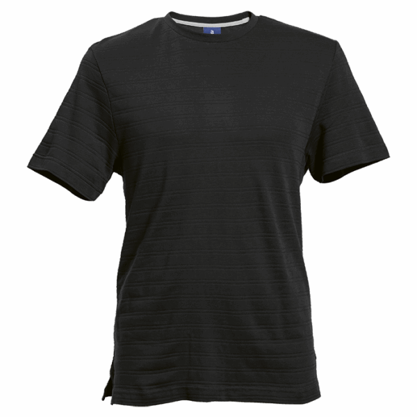 170g Pique Knit Jacquard Stripe T-Shirt