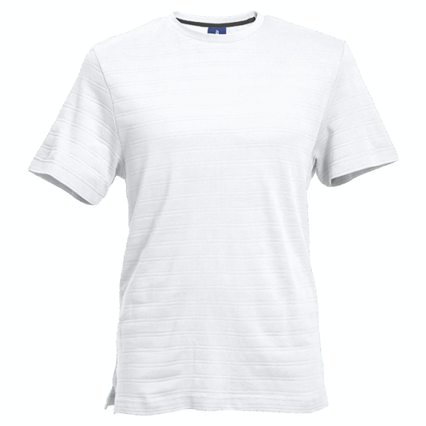 170g Pique Knit Jacquard Stripe T-Shirt - Image 6