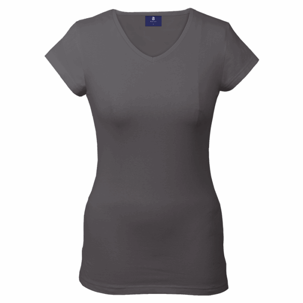 170g Essential V-Neck Slim Fit Ladies - Image 4