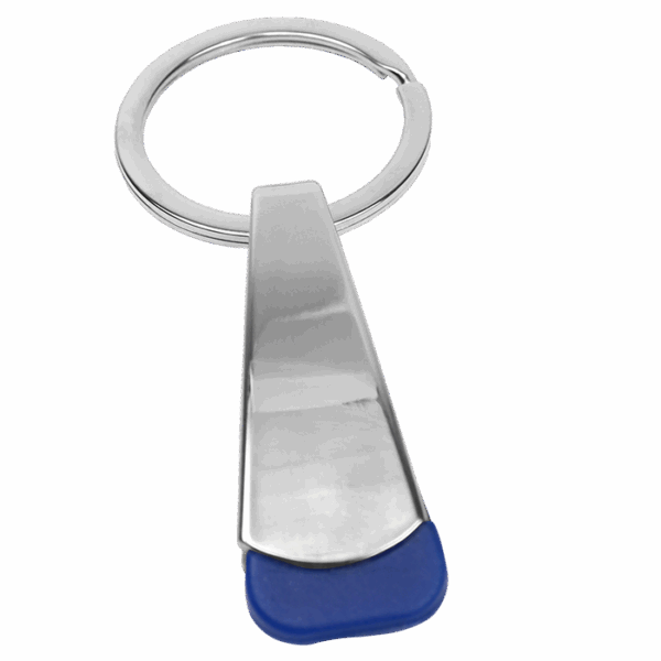 Tear Shaped Chrome Keychain