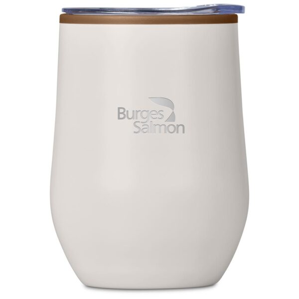 Serendipio Ovolo Stainless Steel & Plastic Double-Wall Tumbler – 350ml - Image 3