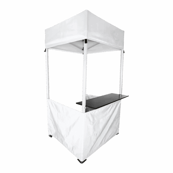 1x1 Aluminium Kiosk with Shelf